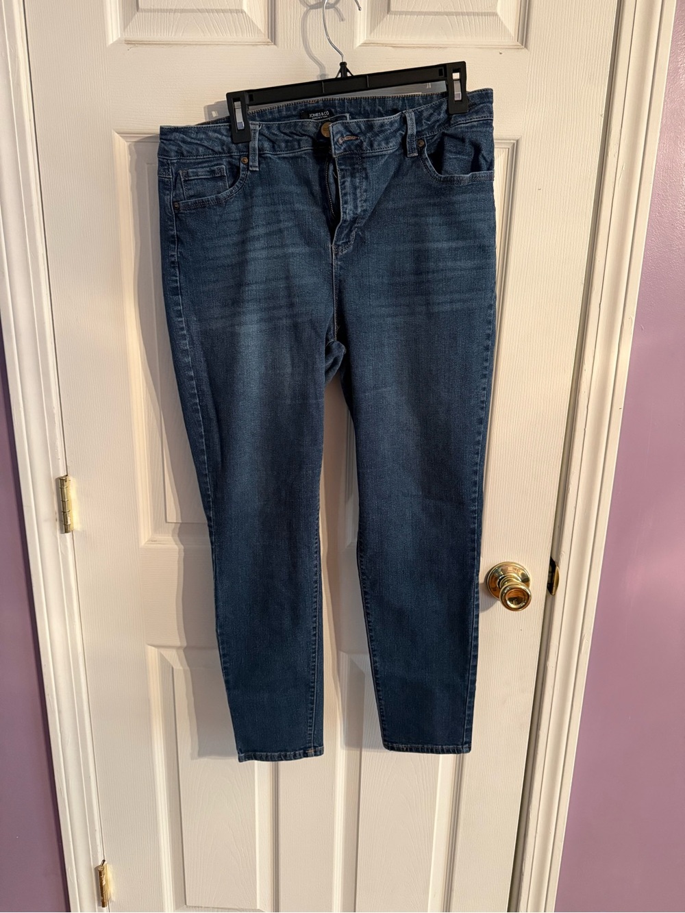 Jones New York Women's Dark Blue Skinny Jeans